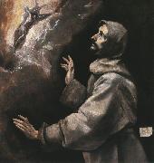 GRECO, El St. Francis Receiving the Stigmata dfh oil on canvas